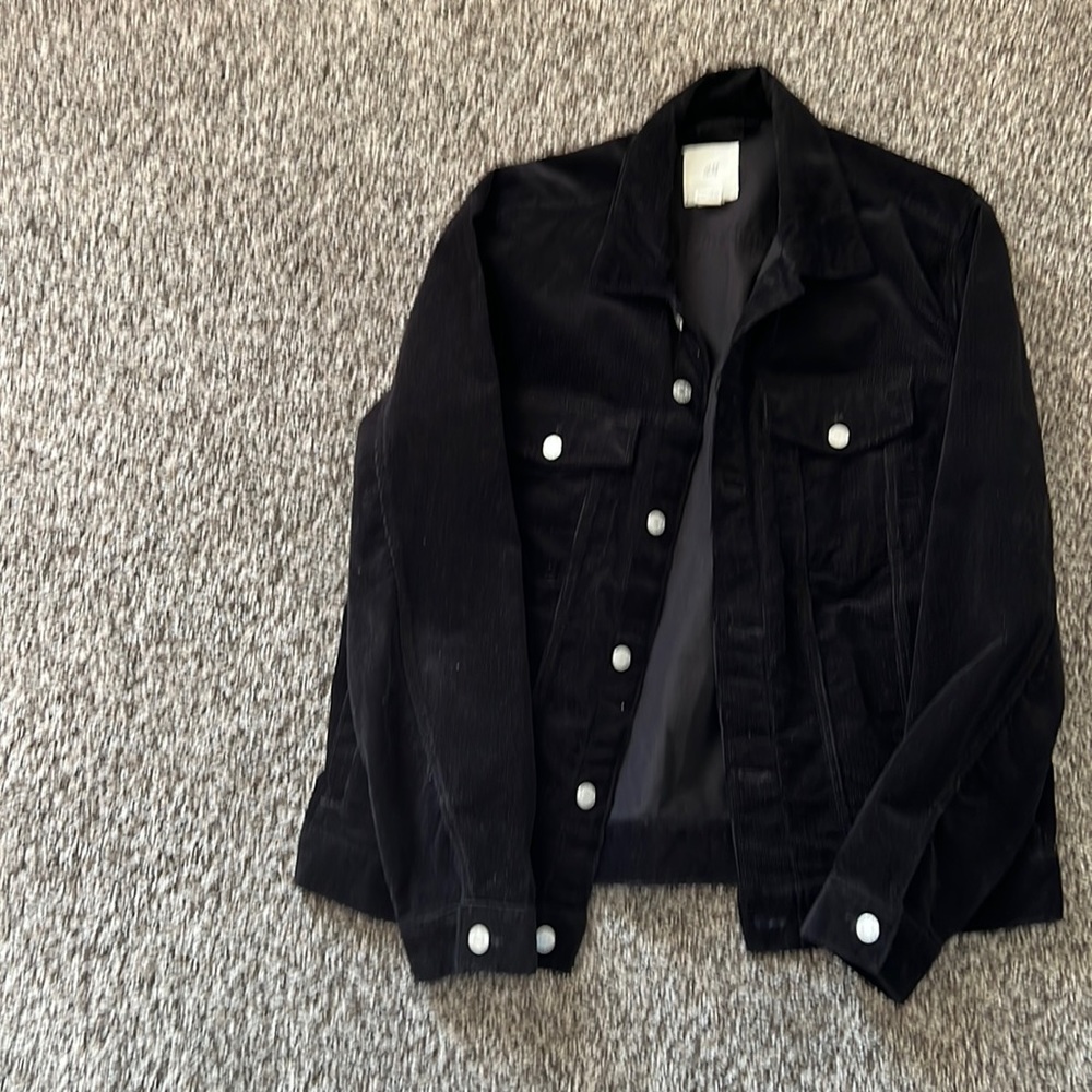 Large black H&M Corduroy jacket